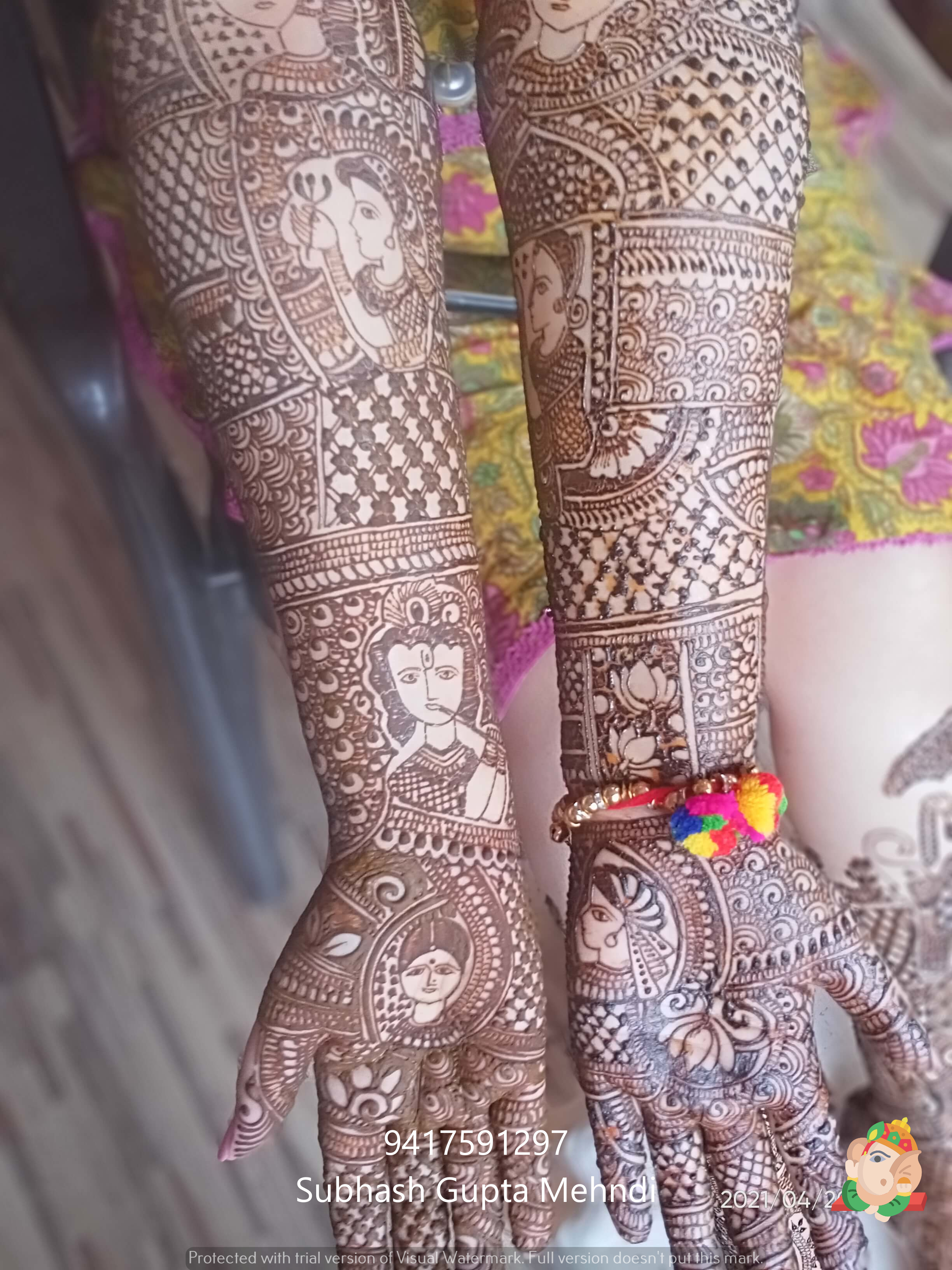 mehndi design ceremony and churi, jutti, kade, prandi stall at indian wedding and functions