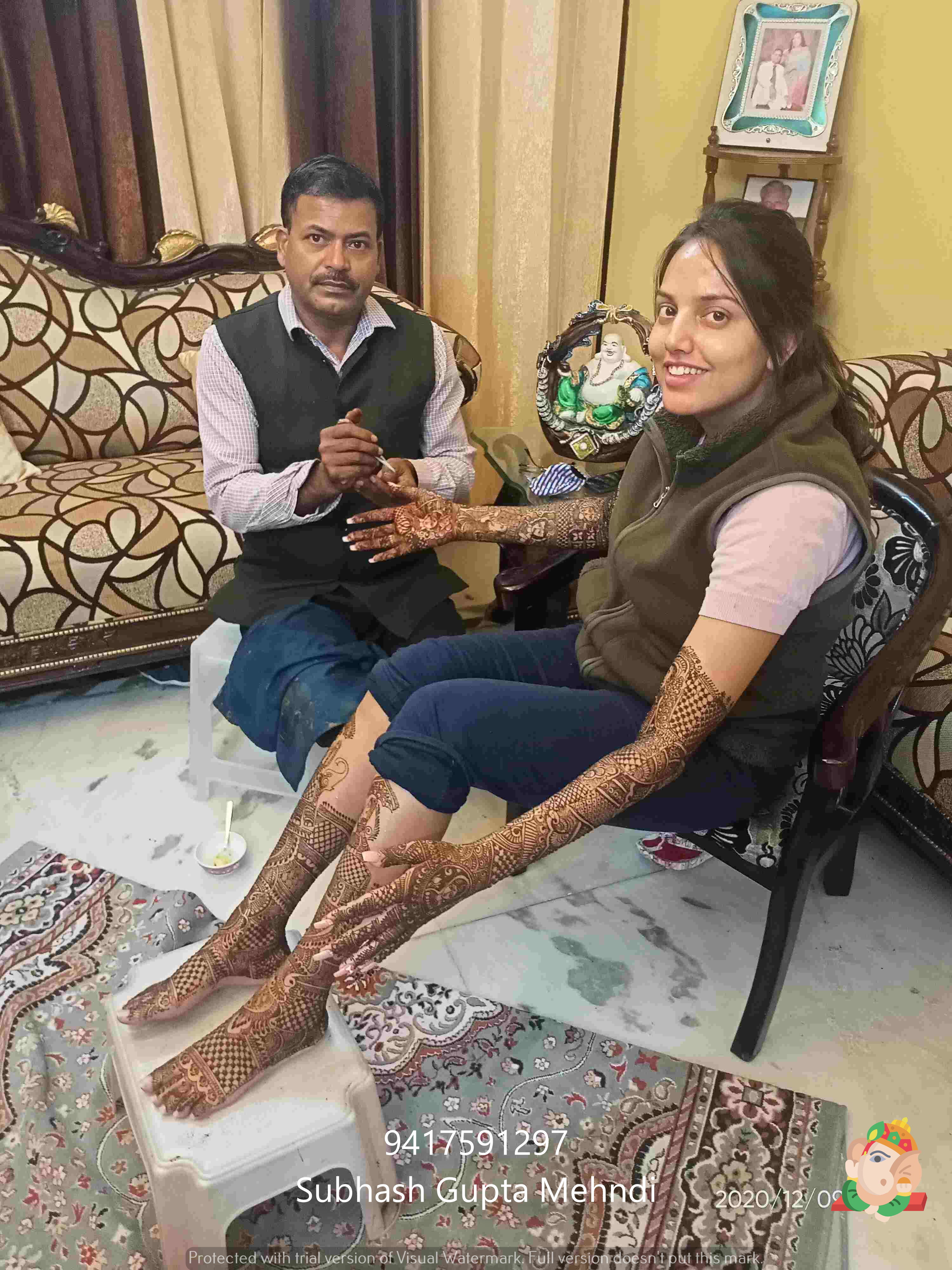 mehndi design ceremony and churi, jutti, kade, prandi stall at indian wedding and functions